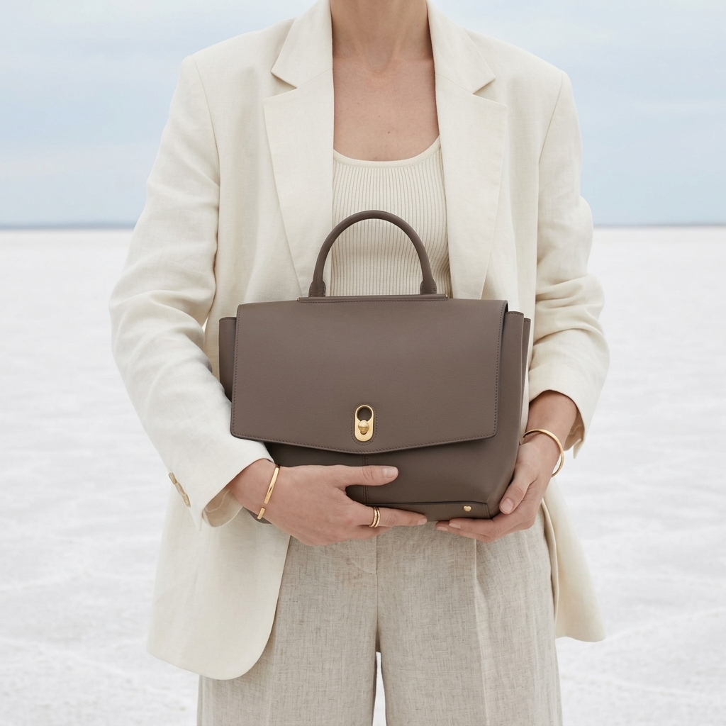 The Marlowe Top Handle in Pure Leather