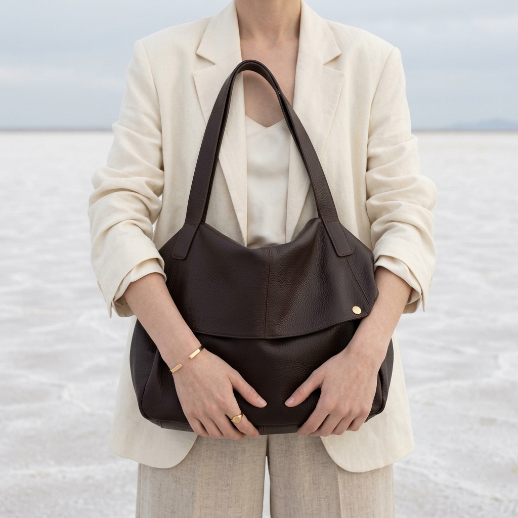 Terra Fold Bag in Pure Leather