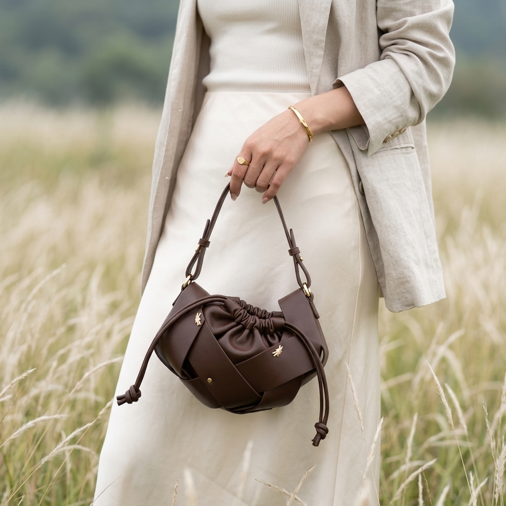Aurea Knot Bag in Vegan Leather
