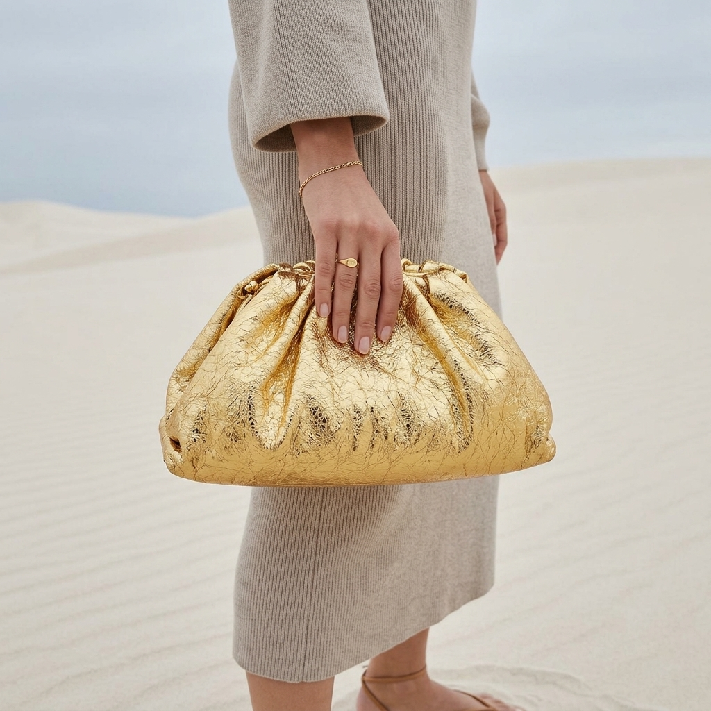 Emily Gold Pouch