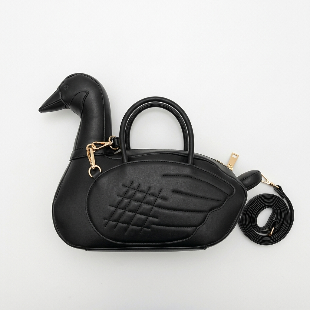 Cygne Noir Bag in Vegan Leather