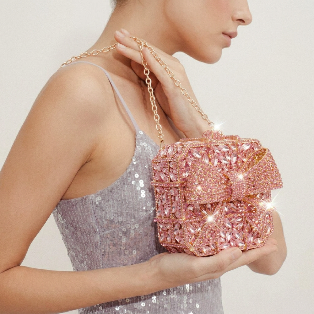 Wrapped in Love Crystal Clutch