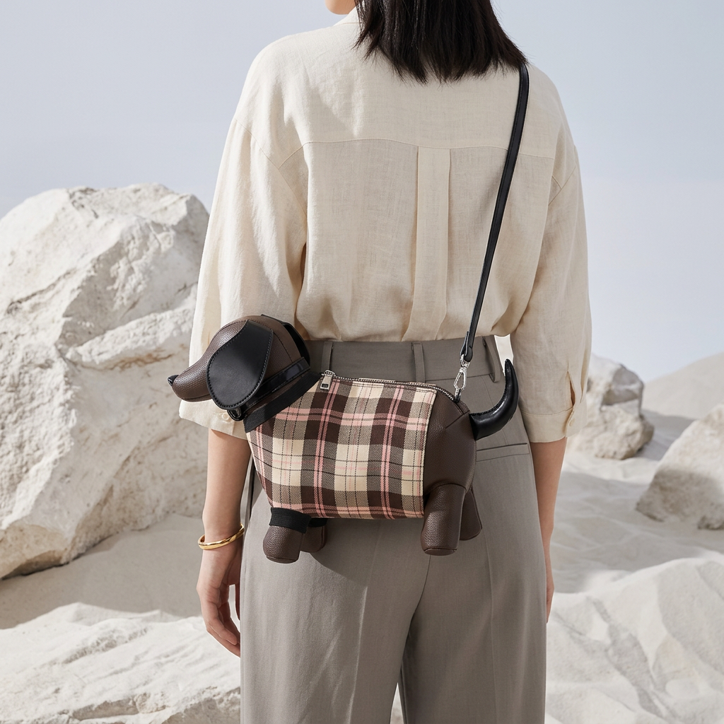 Winston Dog Bag in Vegan Leather