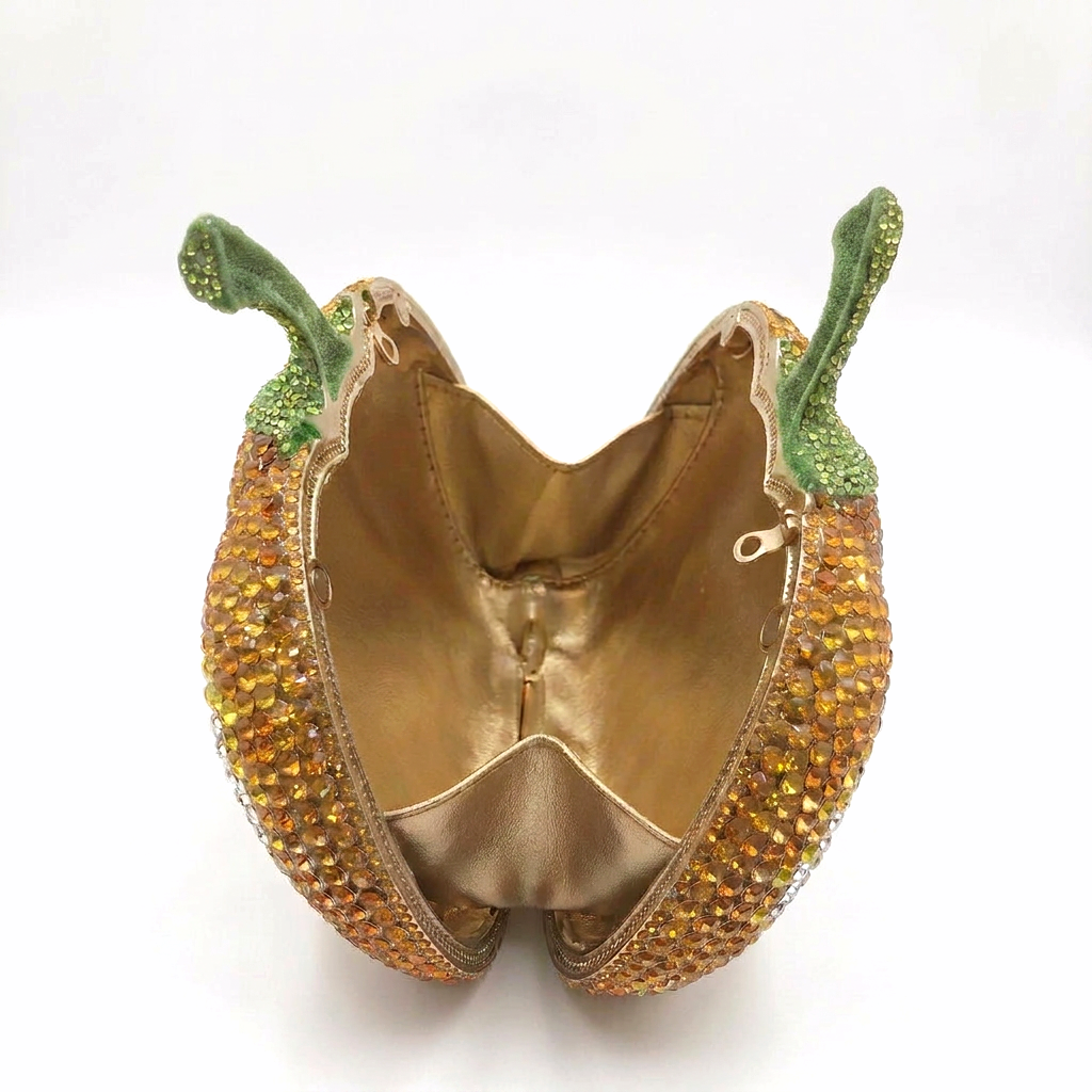Pumpkin Crystal Clutch