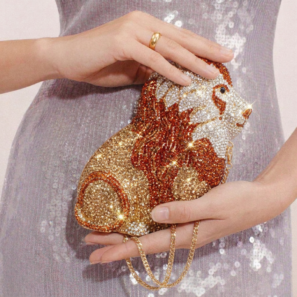 Regal Crystal Clutch