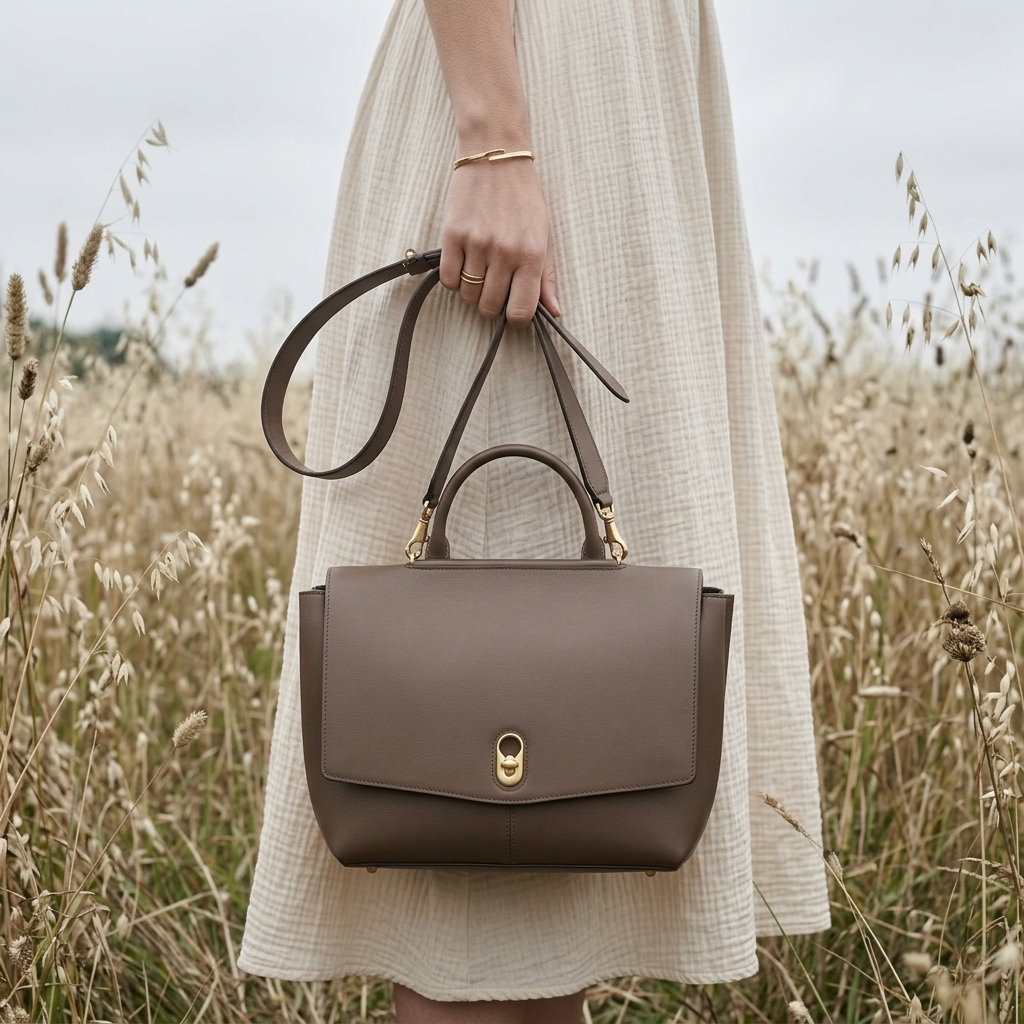 The Marlowe Top Handle in Pure Leather