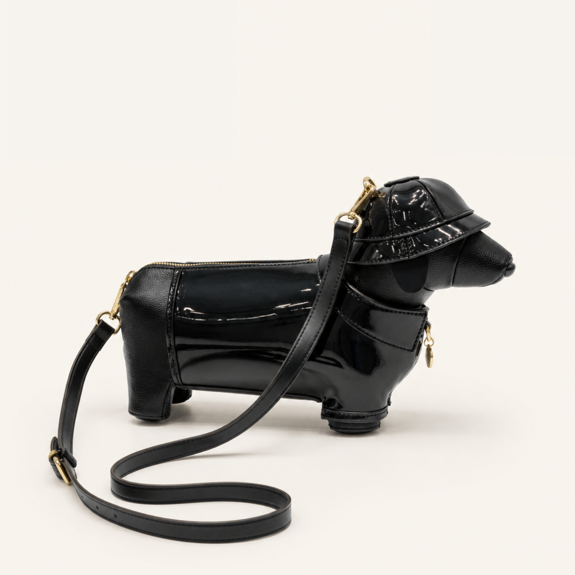 Dachshund Safari Bag in Vegan Leather