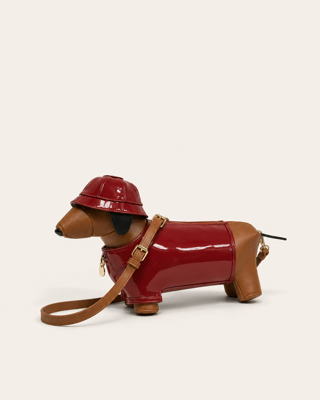 Dachshund Safari Bag in Vegan Leather