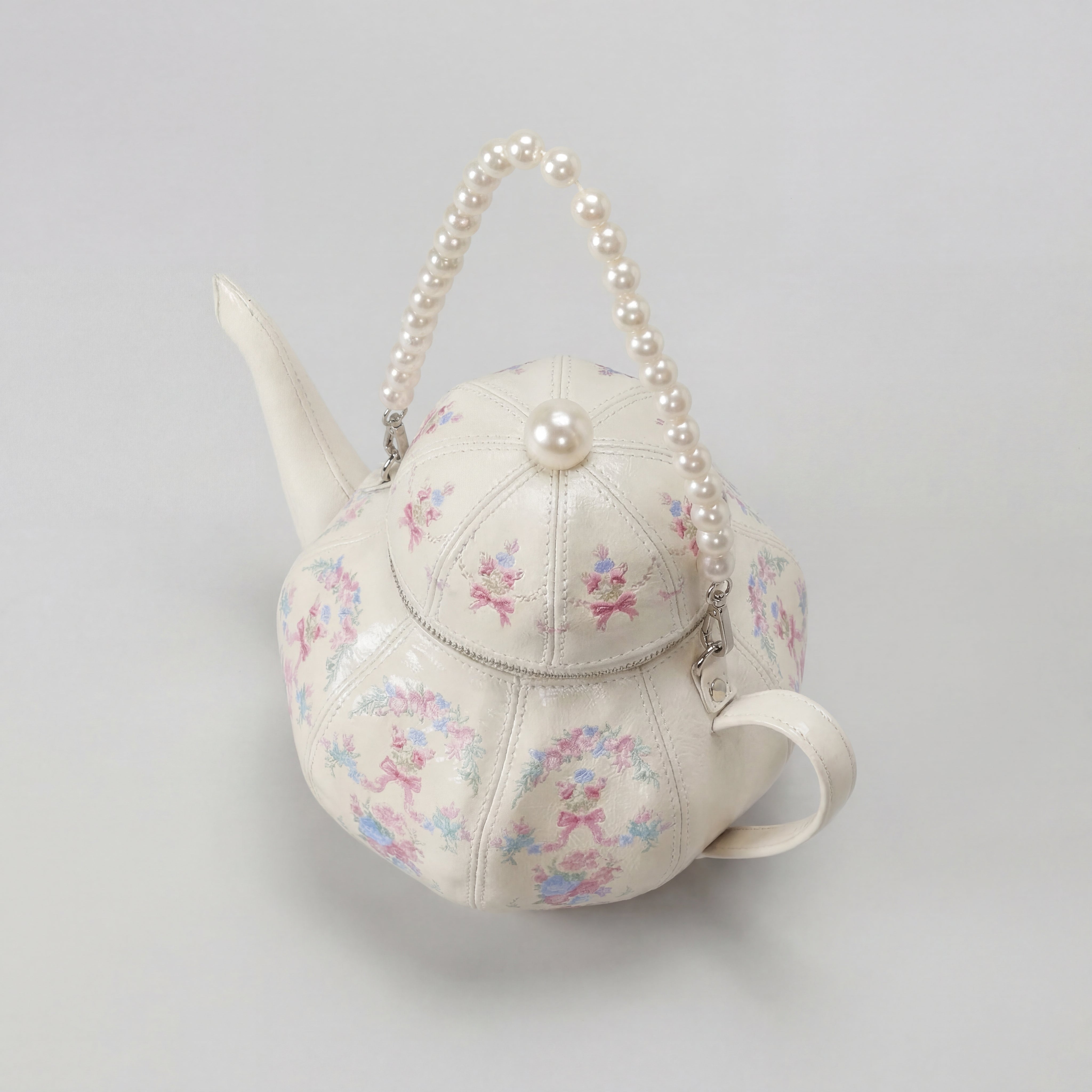 Rosé Teapot Bag in Vegan Leather