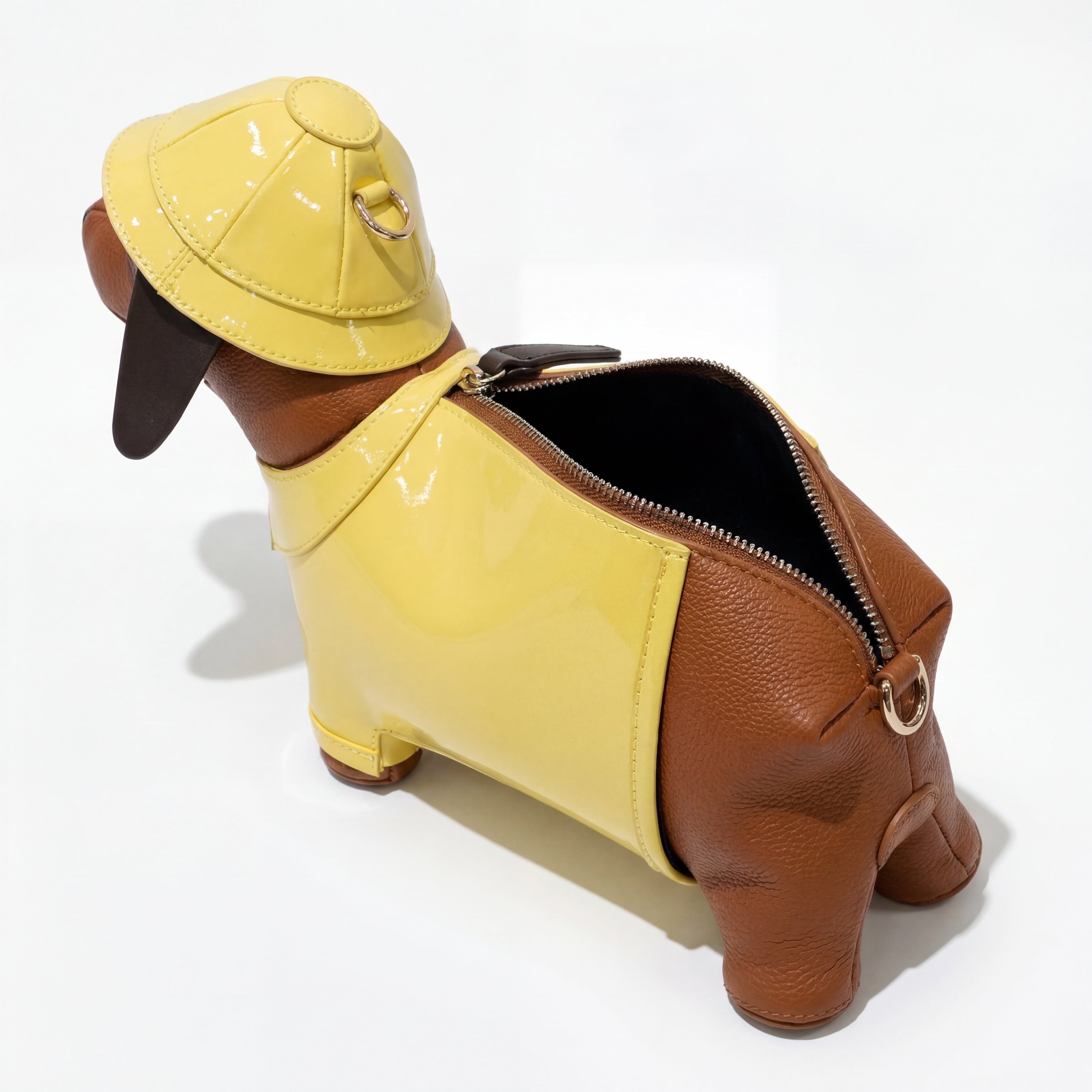 Dachshund Safari Bag in Vegan Leather