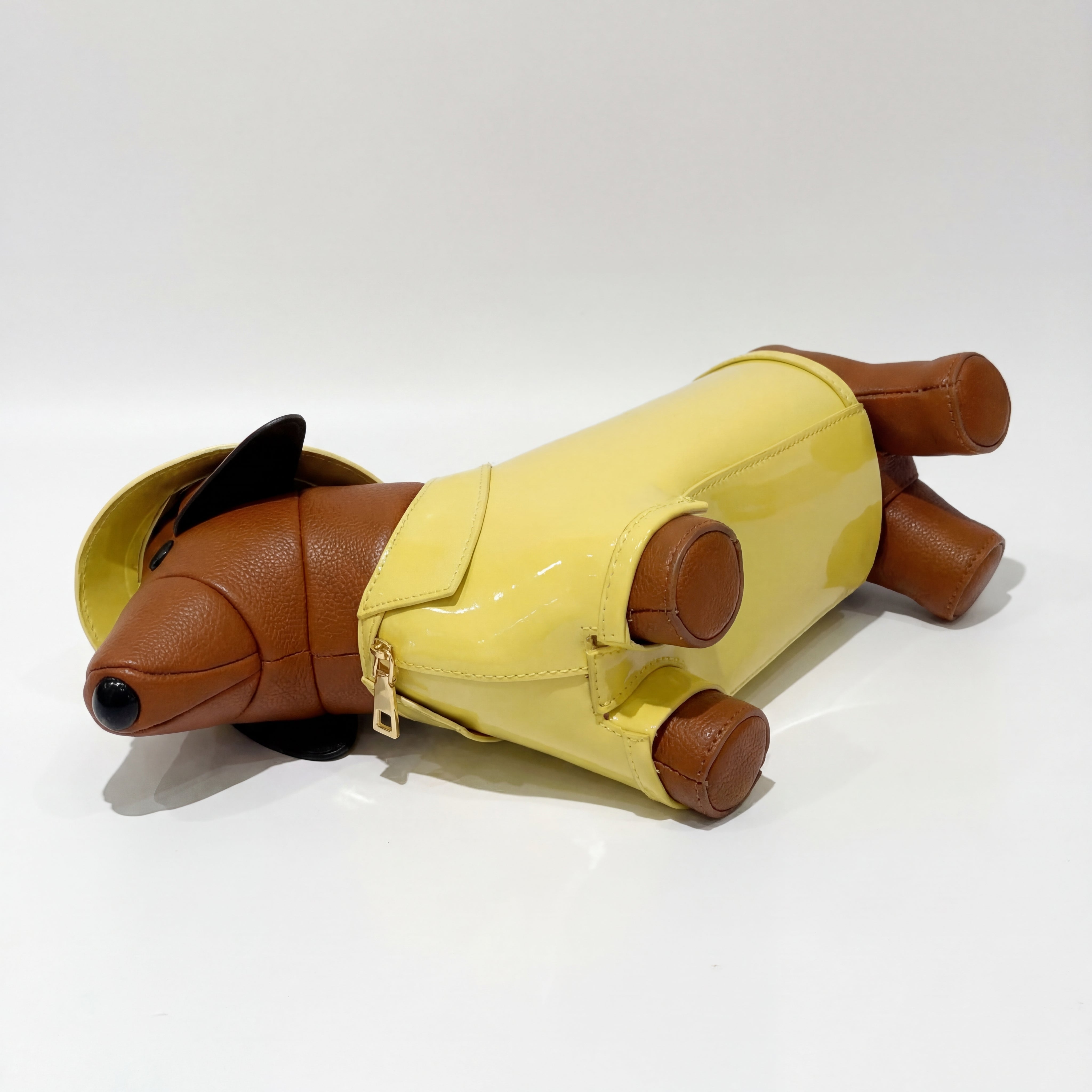 Dachshund Safari Bag in Vegan Leather