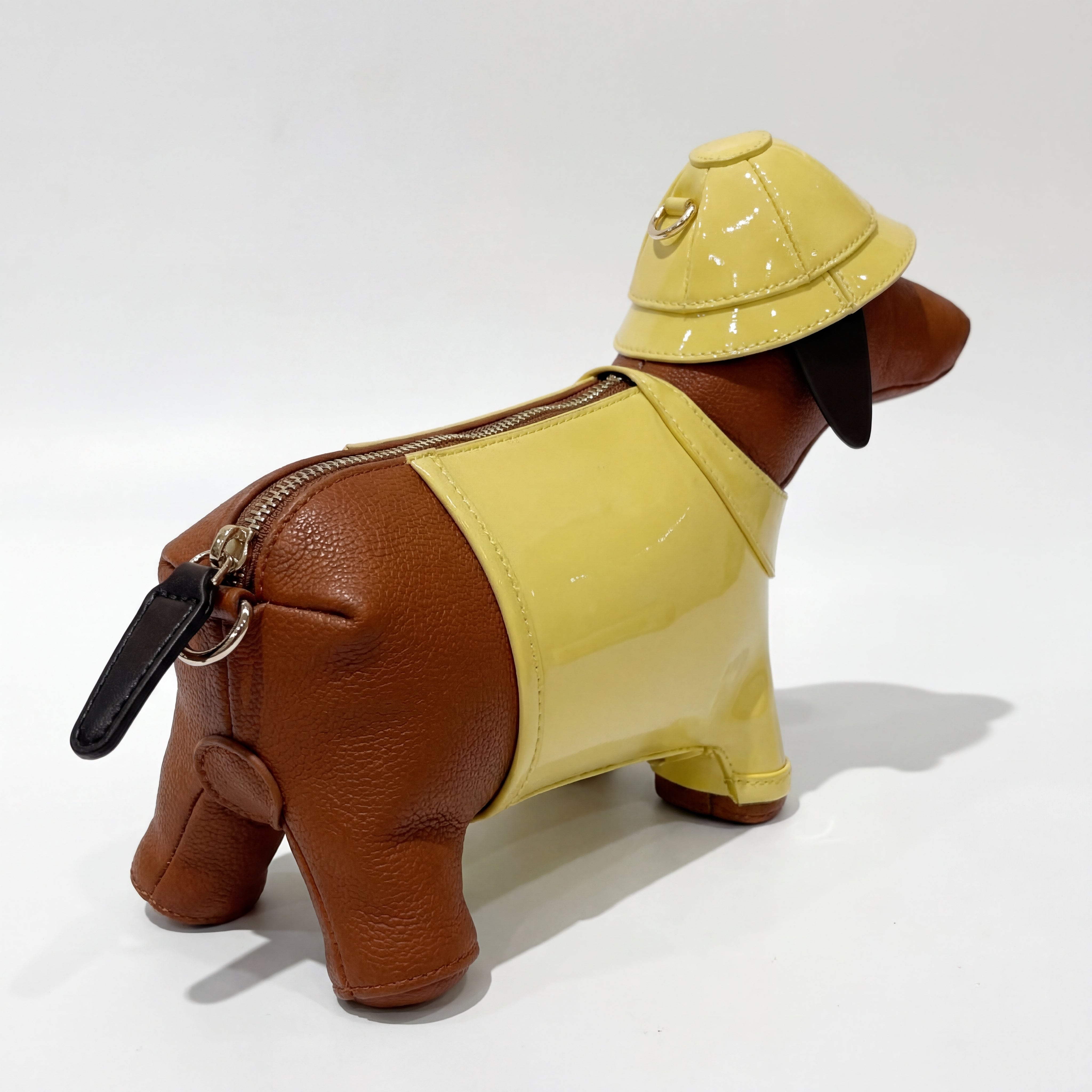 Dachshund Safari Bag in Vegan Leather