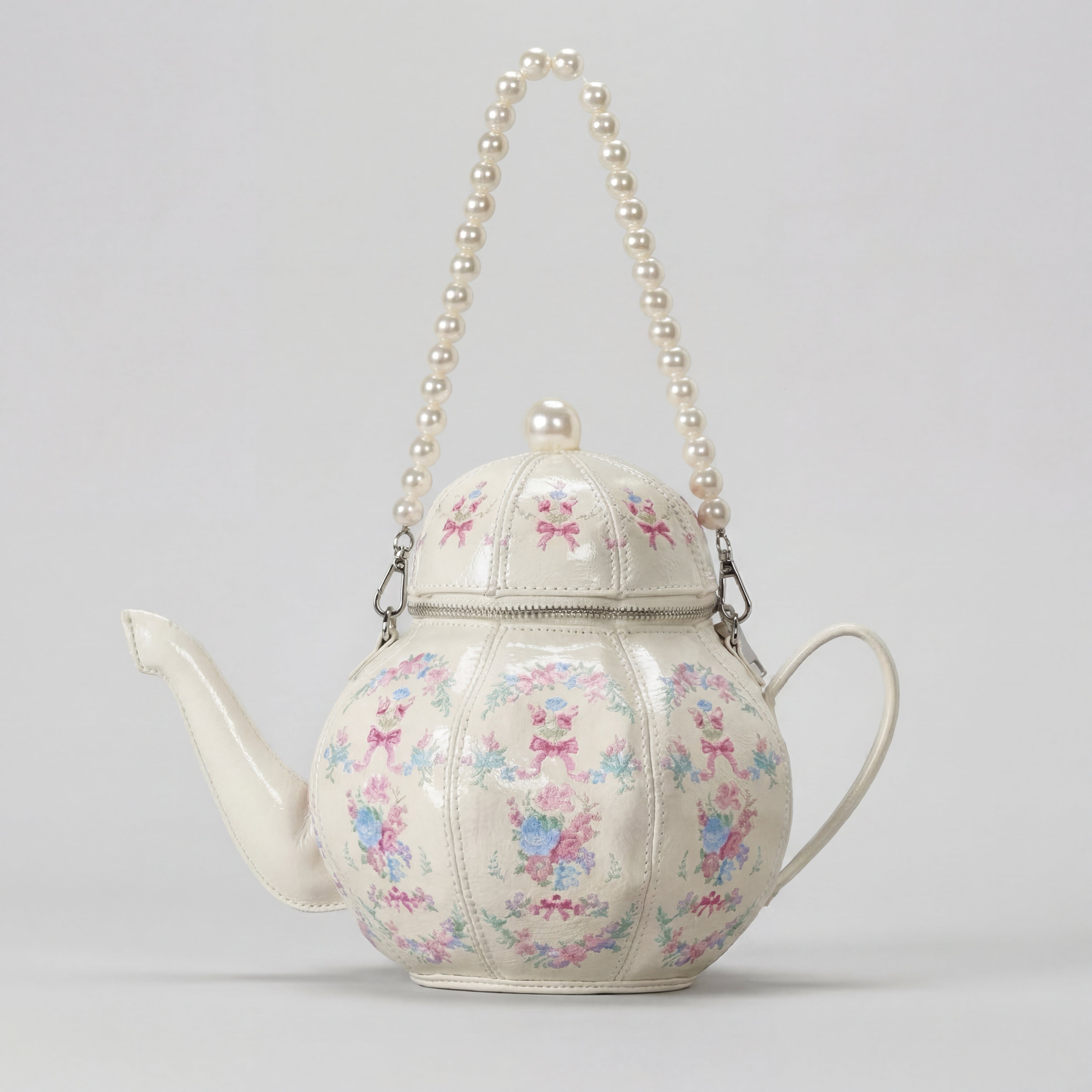 Rosé Teapot Bag in Vegan Leather