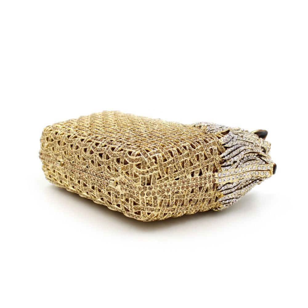 Golden Guardian Crystal Clutch