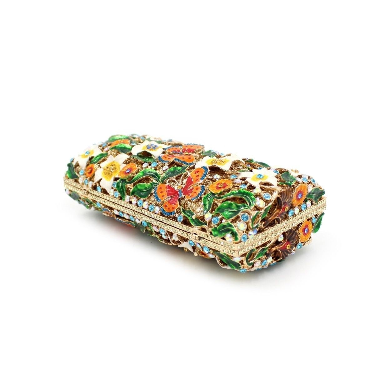 Butterfly Garden Crystal Clutch