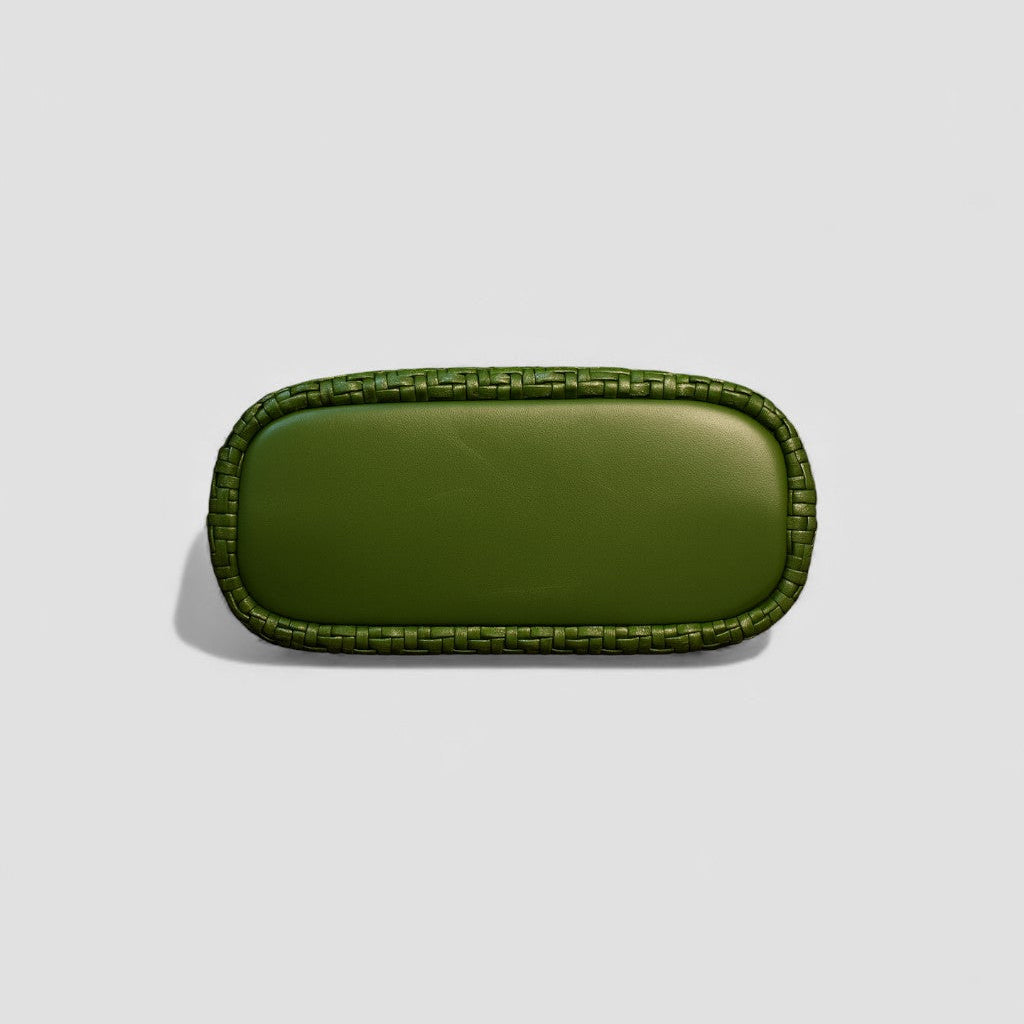 Verdant Weave Handbag in Vegan Leather