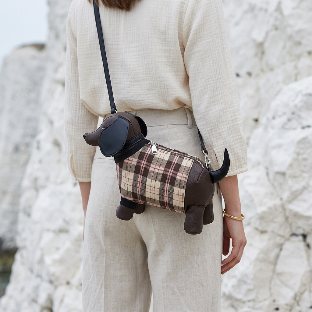 Winston Dog Bag in Vegan Leather