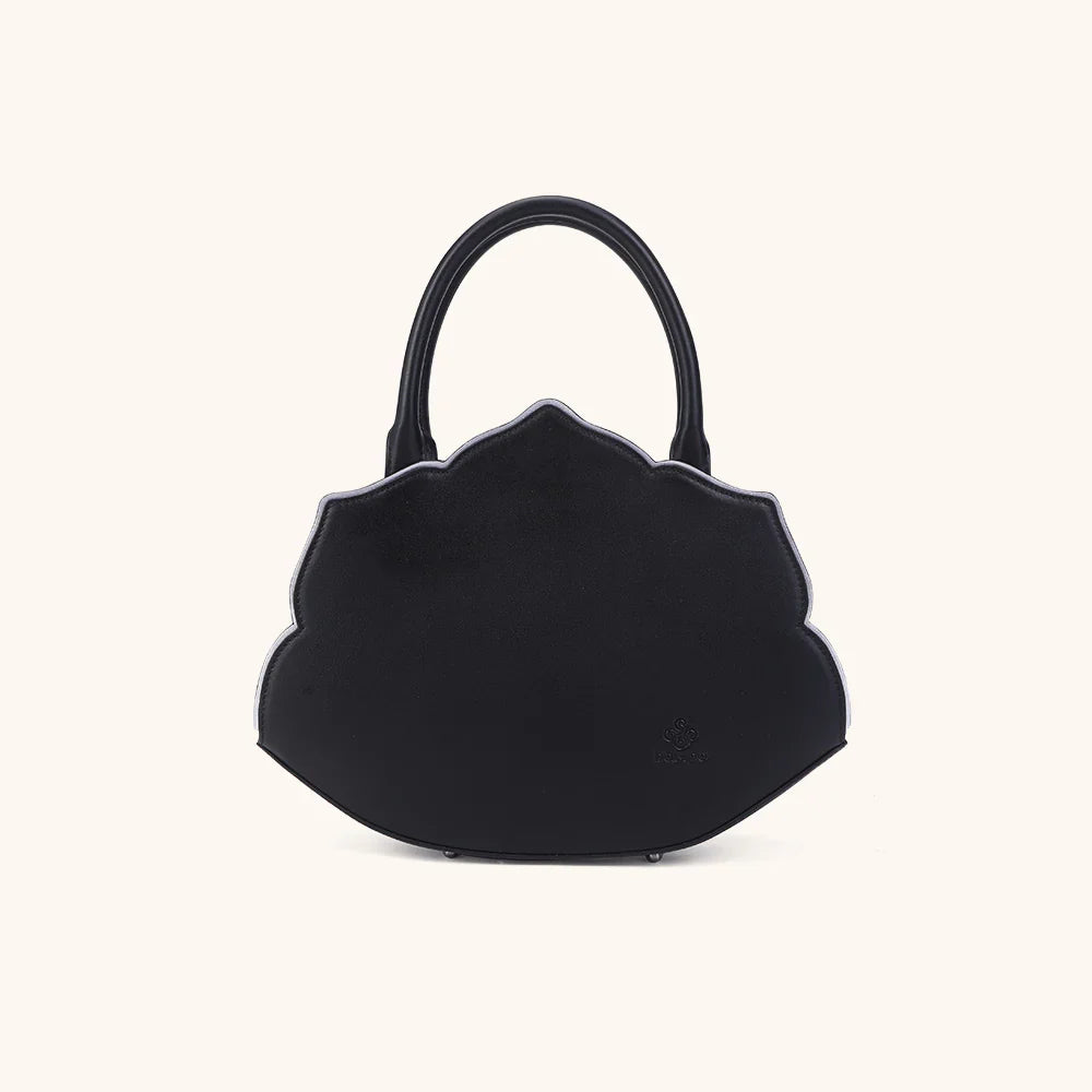 Obsidian Bloom bag in Pure Leather
