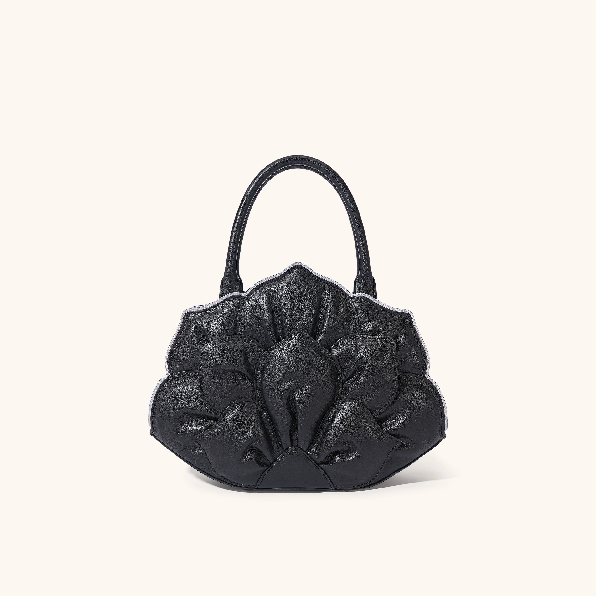 Obsidian Bloom bag in Pure Leather